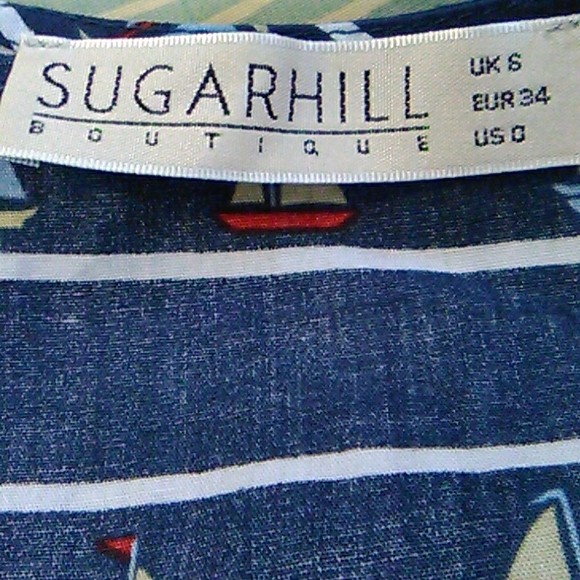 Sugarhill Boutique Sailboat Button Front Dress - Picture 9 of 10